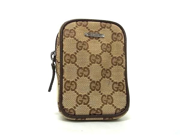 GUCCI グッチ シガレットケース ポーチ GG柄 115249 ブラウン系 GGキャンバス ユニセックス