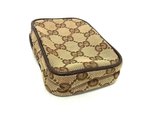 GUCCI グッチ シガレットケース ポーチ GG柄 115249 ブラウン系 GGキャンバス ユニセックス