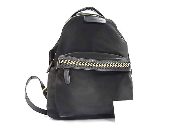STELLA McCARTNEY ステラ マッカートニー リュックサック ファラベラ ゴー 456009 W8091 ブラック ナイロン ユニセックス 美品