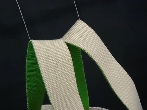 STELLA McCARTNEY ステラ マッカートニー ハンドバッグ 7B0050WP0257 アイボリー グリーン キャンバス ユニセックス ロゴ 2WAY 新古未使用展示品