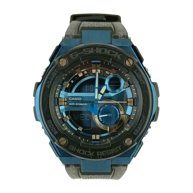 CASIO カシオ 腕時計 G-SHOCK G-STEEL Gショック Gスチール GST-200CP-2AJF ブラック ブラック&ブルー文字盤 樹脂 ステンレス メンズ デジタル クオーツ