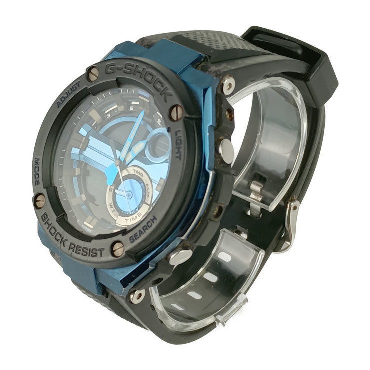 CASIO カシオ 腕時計 G-SHOCK G-STEEL Gショック Gスチール GST-200CP-2AJF ブラック ブラック&ブルー文字盤 樹脂 ステンレス メンズ デジタル クオーツ