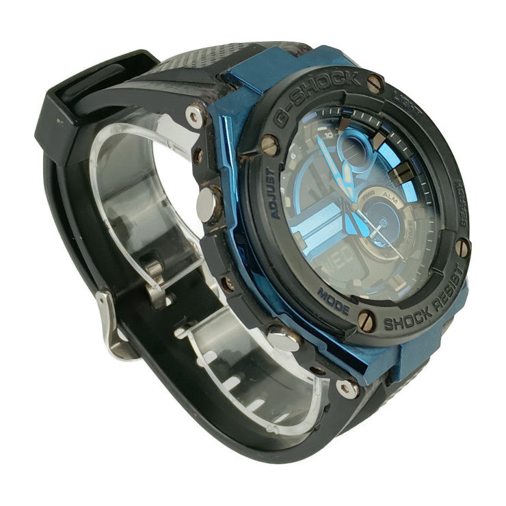 CASIO カシオ 腕時計 G-SHOCK G-STEEL Gショック Gスチール GST-200CP-2AJF ブラック ブラック&ブルー文字盤 樹脂 ステンレス メンズ デジタル クオーツ