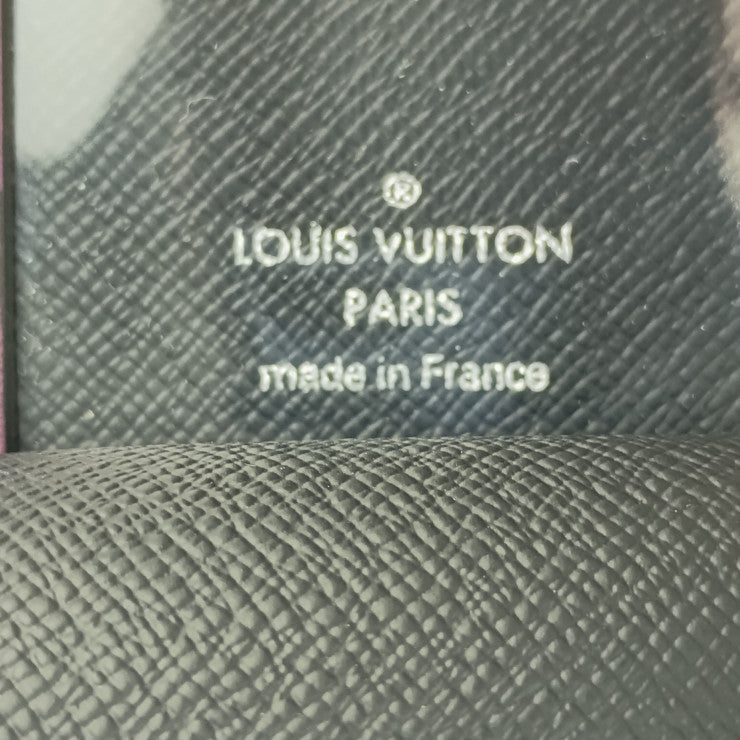 超美品 LOUIS VUITTON ルイ ヴィトン ネームタグ ポルト アドレス ケッチュ - ブラウン パープル モノグラムキャンバス レザー ユニセックス