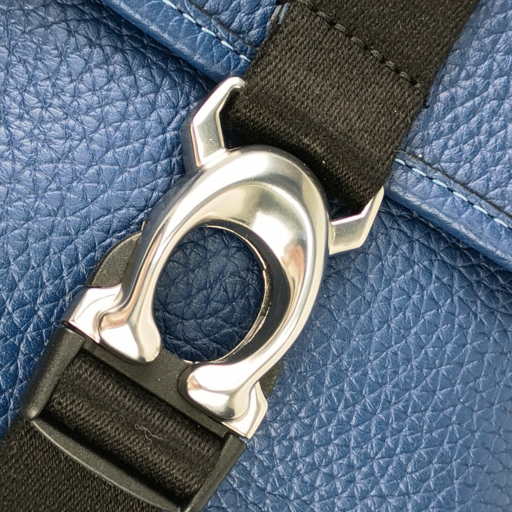 新古未使用展示品 COACH コーチ ショルダーバッグ BECK CROSSBODY ベック クロスボディ CJ736 ブルー ブラック シルバー金具 レザー メンズ ポシェット