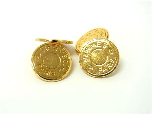 HERMES エルメス カフス セリエ - ゴールド メタル メンズ