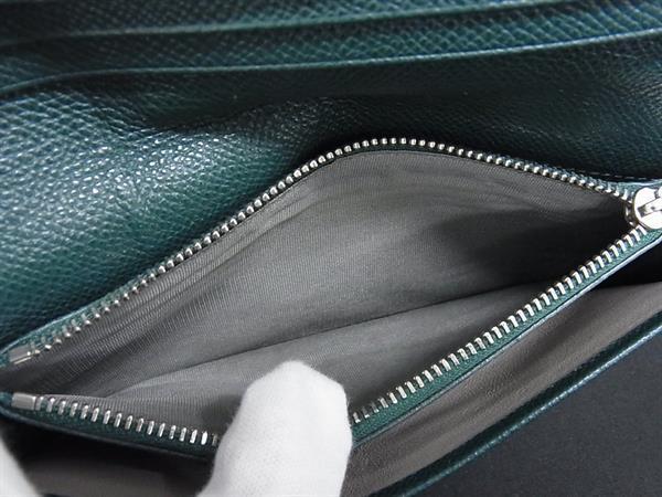 BVLGARI ブルガリ 財布 ブルガリブルガリ マン 288259 グレー レザー メンズ 二つ折り 長財布 シルバー金具