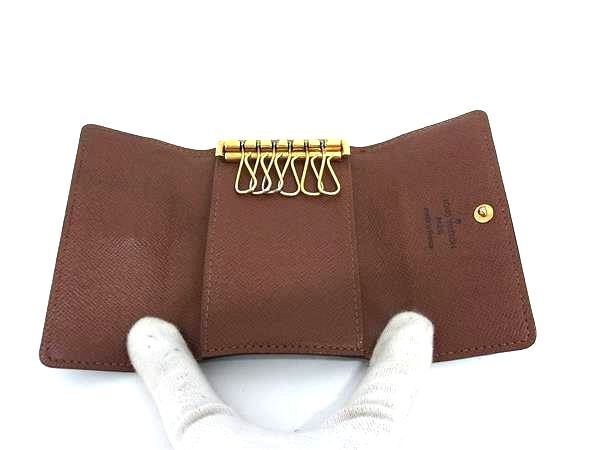 LOUIS VUITTON ルイヴィトン キーケース モノグラム ミュルティクレ6 M62630 ブラウン PVC レザー ユニセックス 6連 ゴールド金具
