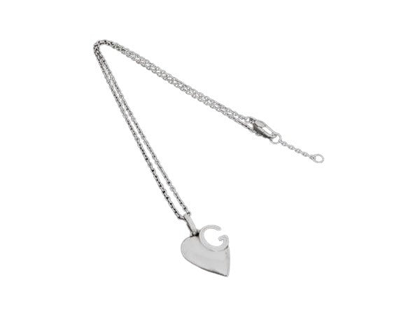 GUCCI グッチ ネックレス Gロゴ - シルバー SV925 レディース ハート