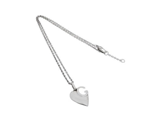 GUCCI グッチ ネックレス Gロゴ - シルバー SV925 レディース ハート