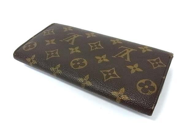 LOUIS VUITTON ルイヴィトン 財布 モノグラム ポルトフォイユ サラ M61734 ブラウン PVC レザー ユニセックス 二つ折り 長財布 ゴールド金具