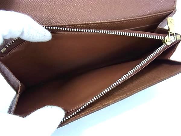 LOUIS VUITTON ルイヴィトン 財布 モノグラム ポルトフォイユ サラ M61734 ブラウン PVC レザー ユニセックス 二つ折り 長財布 ゴールド金具