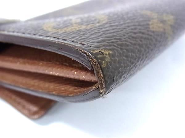 LOUIS VUITTON ルイヴィトン 財布 モノグラム ポルトフォイユ サラ M61734 ブラウン PVC レザー ユニセックス 二つ折り 長財布 ゴールド金具