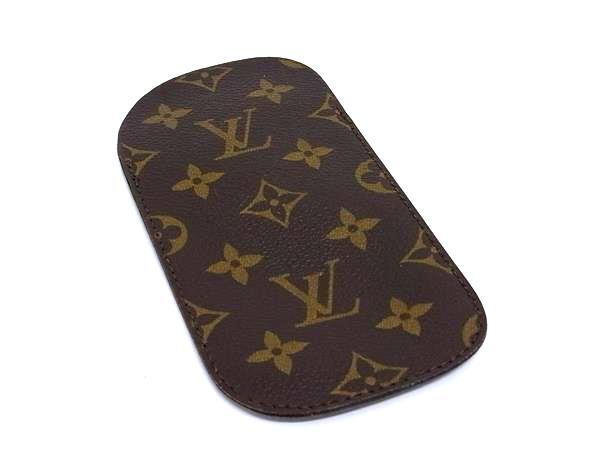 LOUIS VUITTON ルイヴィトン メガネケース モノグラム エテュイリネット サーンプル M62969 ブラウン PVC レザー ユニセックス 美品