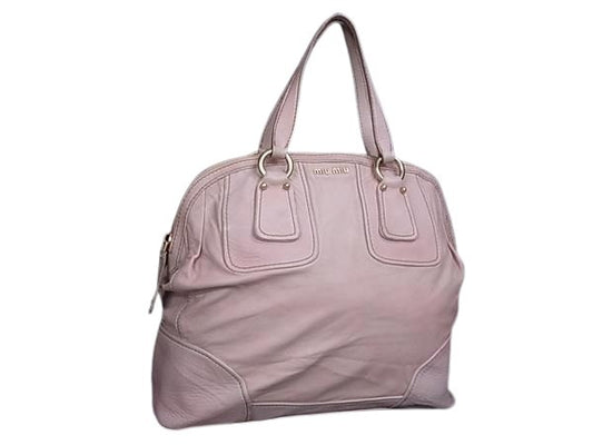 miumiu ミュウミュウ ハンドバッグ - - ピンク レザー レディース