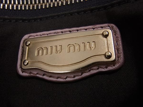 miumiu ミュウミュウ ハンドバッグ - - ピンク レザー レディース