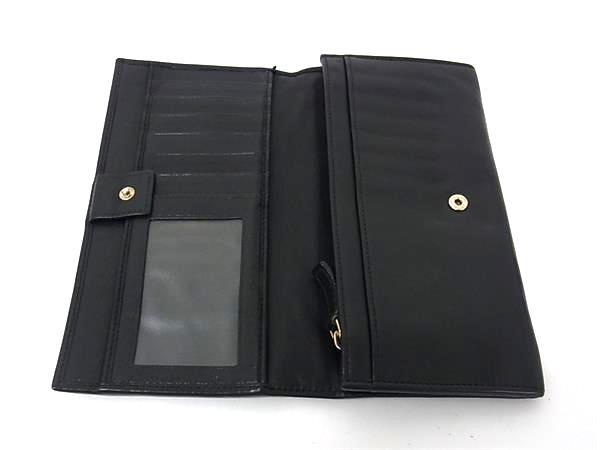 BVLGARI ブルガリ 財布 ブルガリ ブルガリ コローレ 33625 ブラック レザー ユニセックス 二つ折り長財布