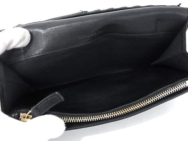 BVLGARI ブルガリ 財布 ブルガリ ブルガリ コローレ 33625 ブラック レザー ユニセックス 二つ折り長財布