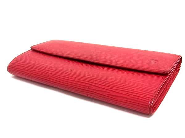 LOUIS VUITTON ルイヴィトン 財布 ポシェットポルトモネクレディ M63577 カスティリアンレッド エピ レディース 二つ折り長財布
