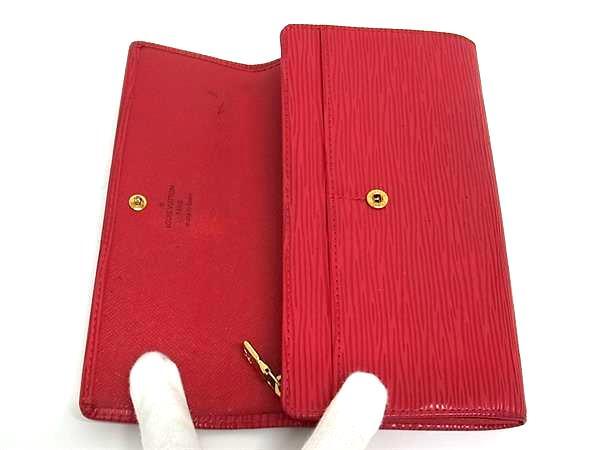 LOUIS VUITTON ルイヴィトン 財布 ポシェットポルトモネクレディ M63577 カスティリアンレッド エピ レディース 二つ折り長財布