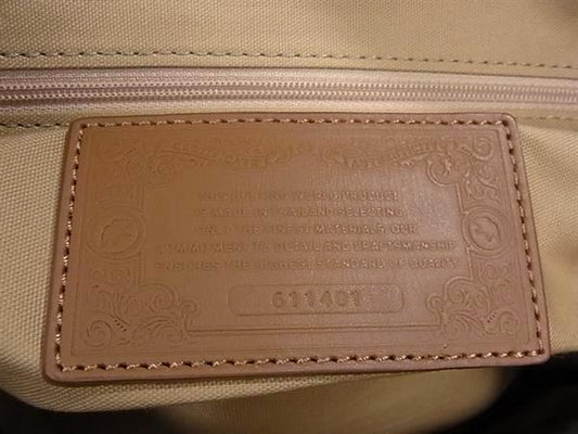 HUNTING WORLD ハンティングワールド ハンドバッグ - ベージュ ブラウン レザー レディース 美品