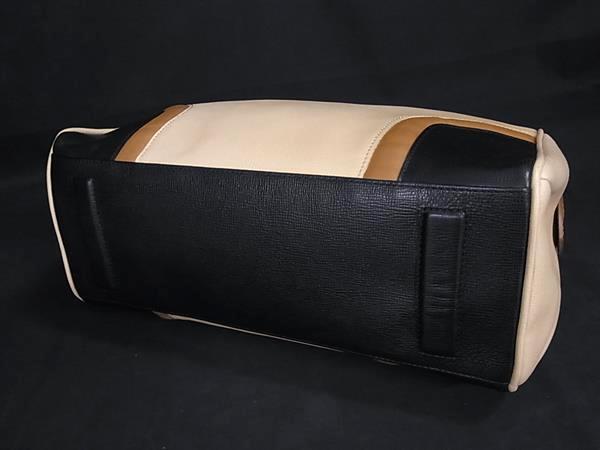 HUNTING WORLD ハンティングワールド ハンドバッグ - ベージュ ブラウン レザー レディース 美品