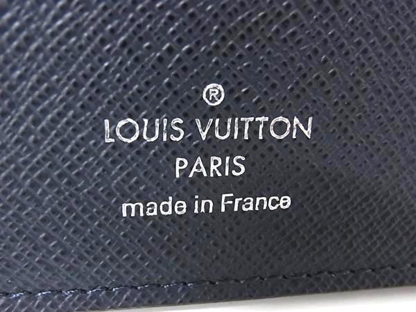 LOUIS VUITTON ルイヴィトン 財布 ポルトフォイユ ブラザ M61816 ブルーマリーヌ エピ メンズ 二つ折り長財布 美品