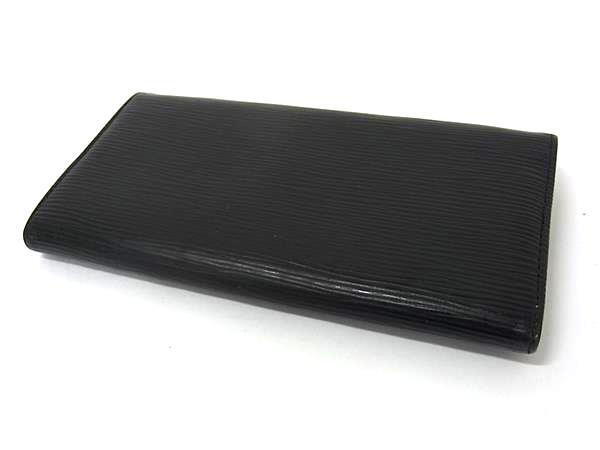 LOUIS VUITTON ルイヴィトン 財布 ポルトフォイユ サラ M63742 ブラック エピ ユニセックス 二つ折り長財布 シルバー金具