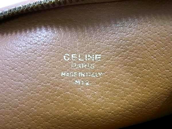 CELINE セリーヌ セカンドバッグ マカダム M12 ブラウン PVC レザー ユニセックス