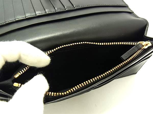 VERSACE ヴェルサーチェ 財布 メデューサ - ブラック レザー ユニセックス 二つ折り長財布 ゴールド金具 美品