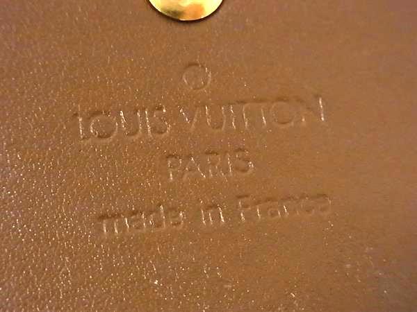 LOUIS VUITTON ルイヴィトン 財布 ポルトモネ ビエ カルトクレディ M91170 ブロンズ モノグラムヴェルニ レディース Wホック 三つ折り財布 ゴールド金具