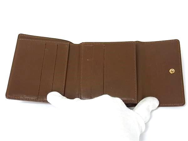 LOUIS VUITTON ルイヴィトン 財布 ポルトモネ ビエ カルトクレディ M91170 ブロンズ モノグラムヴェルニ レディース Wホック 三つ折り財布 ゴールド金具