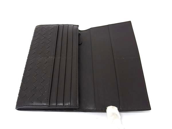 BOTTEGA VENETA ボッテガヴェネタ 財布 イントレチャート 長財布 156819 ブラウン レザー ユニセックス 二つ折り財布 美品