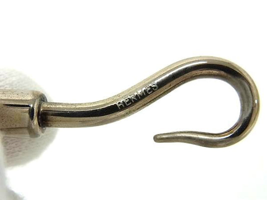 HERMES エルメス チョーカー ジャンボ - ブラック系 レザー ユニセックス 編込み 2連 ブレスレット シルバー金具