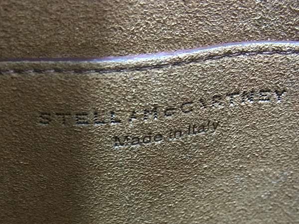 STELLA McCARTNEY ステラ マッカートニー ショルダーバッグ ステラ ロゴ スクエア クロスボディ 557906 W8542 ボルドー系 ヴィーガンレザー レディース シルバー金具 美品