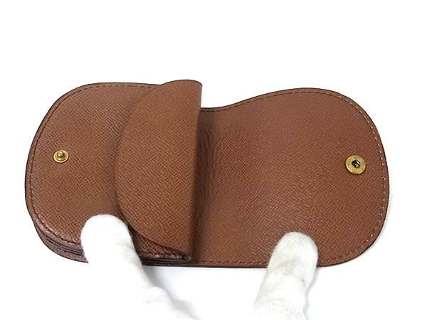 LOUIS VUITTON ルイヴィトン コインケース モノグラム ポルトモネ グゼ M61970 ブラウン系 PVC レザー ユニセックス 美品