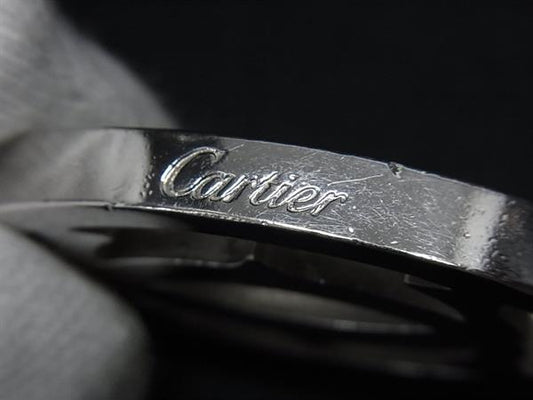 Cartier カルティエ キーホルダー 2Cロゴ バッグチャーム - シルバー メタル ユニセックス