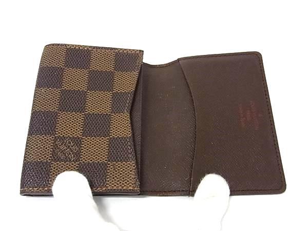LOUIS VUITTON ルイヴィトン カードケース ダミエ アンヴェロップ カルト ドゥ ヴィジット N62920 エベヌ PVC レザー ユニセックス 名刺入れ