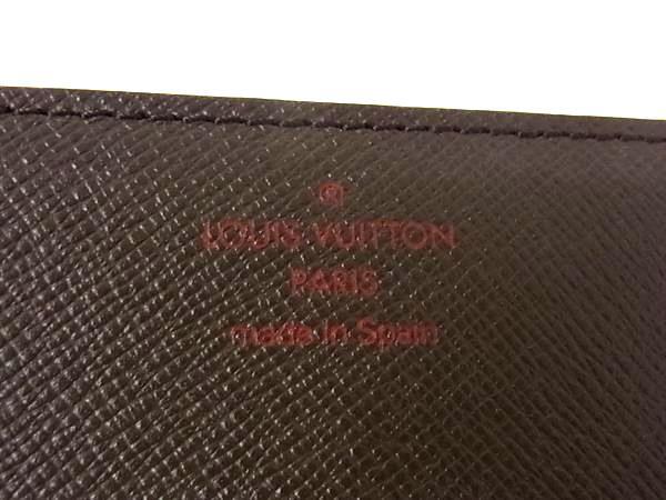 LOUIS VUITTON ルイヴィトン カードケース ダミエ アンヴェロップ カルト ドゥ ヴィジット N62920 エベヌ PVC レザー ユニセックス 名刺入れ