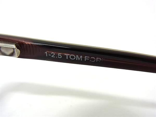 TOM FORD トムフォード アイウェア メガネ TF5209 ブラウン系 プラスチック ユニセックス 伊達眼鏡 美品