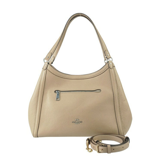 COACH コーチ ハンドバッグ クリスティ ショルダー バッグ C6231 ベージュ系 レザー レディース シルバー金具 超美品