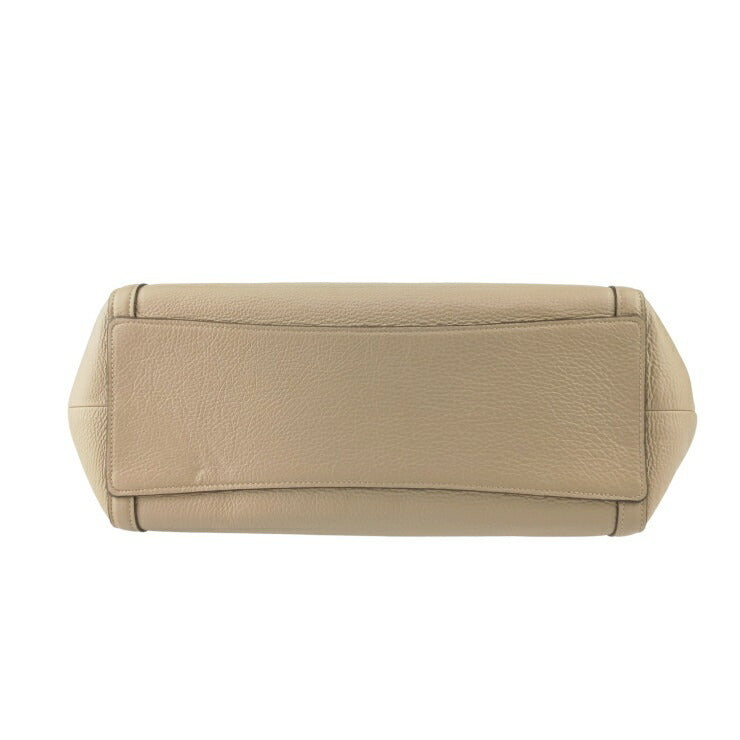 COACH コーチ ハンドバッグ クリスティ ショルダー バッグ C6231 ベージュ系 レザー レディース シルバー金具 超美品