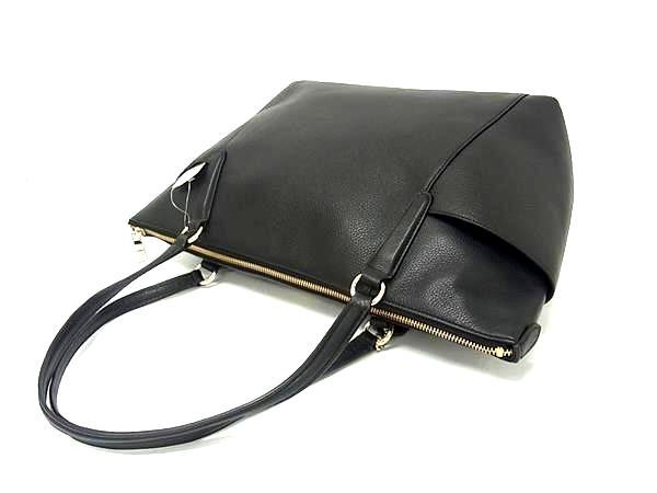 COACH コーチ トートバッグ ショルダートート F37216 ブラック レザー レディース ゴールド金具 超美品