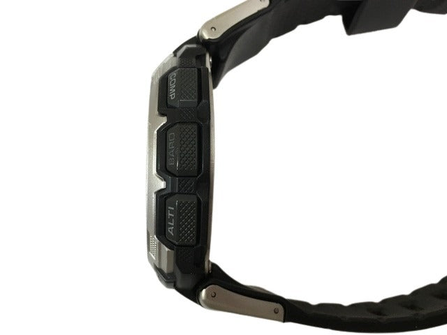 CASIO カシオ 腕時計 プロトレック PRW 1300J 1JF シルバー ブラック 樹脂 ステンレス メンズ ソーラー電波 デジタル