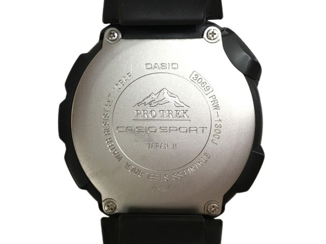 CASIO カシオ 腕時計 プロトレック PRW 1300J 1JF シルバー ブラック 樹脂 ステンレス メンズ ソーラー電波 デジタル