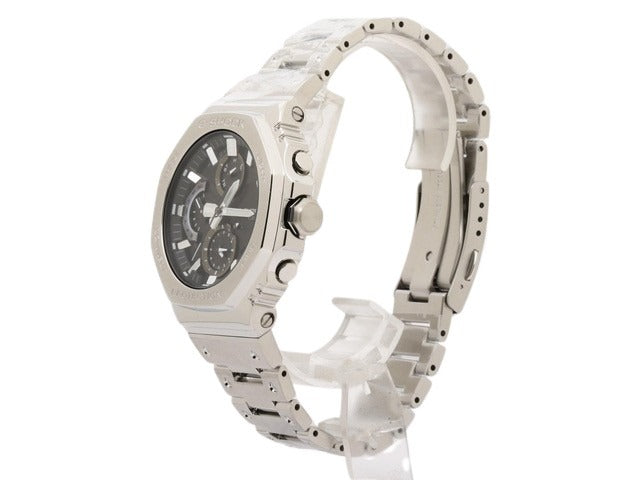 CASIO カシオ 腕時計 Gショック FULL METAL GMC B2100D 1AJF シルバー 黒文字盤 SS メンズ ソーラー アナログ Bluetooth 新品未使用展示品