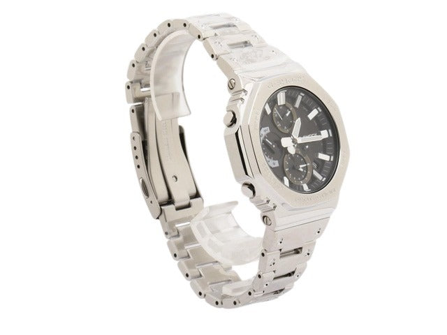 CASIO カシオ 腕時計 Gショック FULL METAL GMC B2100D 1AJF シルバー 黒文字盤 SS メンズ ソーラー アナログ Bluetooth 新品未使用展示品