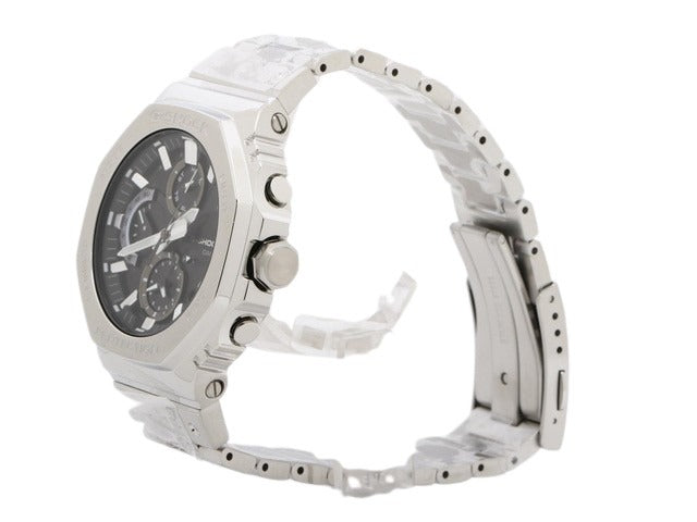 CASIO カシオ 腕時計 Gショック FULL METAL GMC B2100D 1AJF シルバー 黒文字盤 SS メンズ ソーラー アナログ Bluetooth 新品未使用展示品
