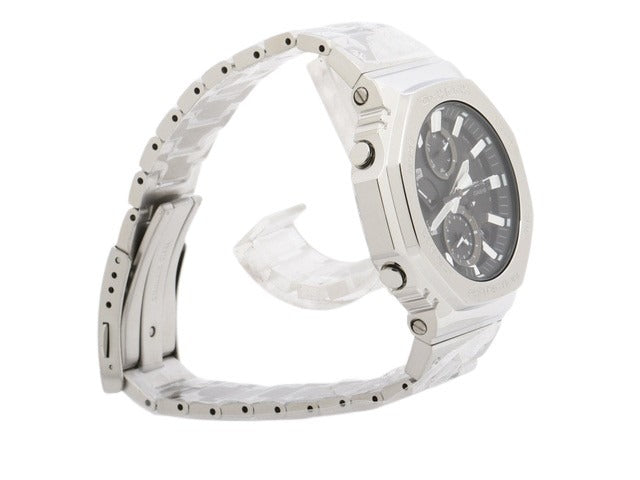 CASIO カシオ 腕時計 Gショック FULL METAL GMC B2100D 1AJF シルバー 黒文字盤 SS メンズ ソーラー アナログ Bluetooth 新品未使用展示品