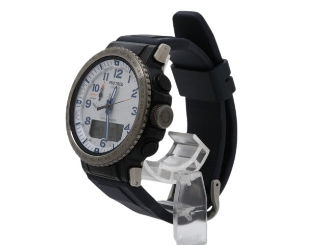 CASIO カシオ 腕時計 プロトレック PRW 50YAE 2JR グレー系 ブラック ネイビー系 ライトグレー文字盤 樹脂 SS メンズ ソーラー電波 アナデジ